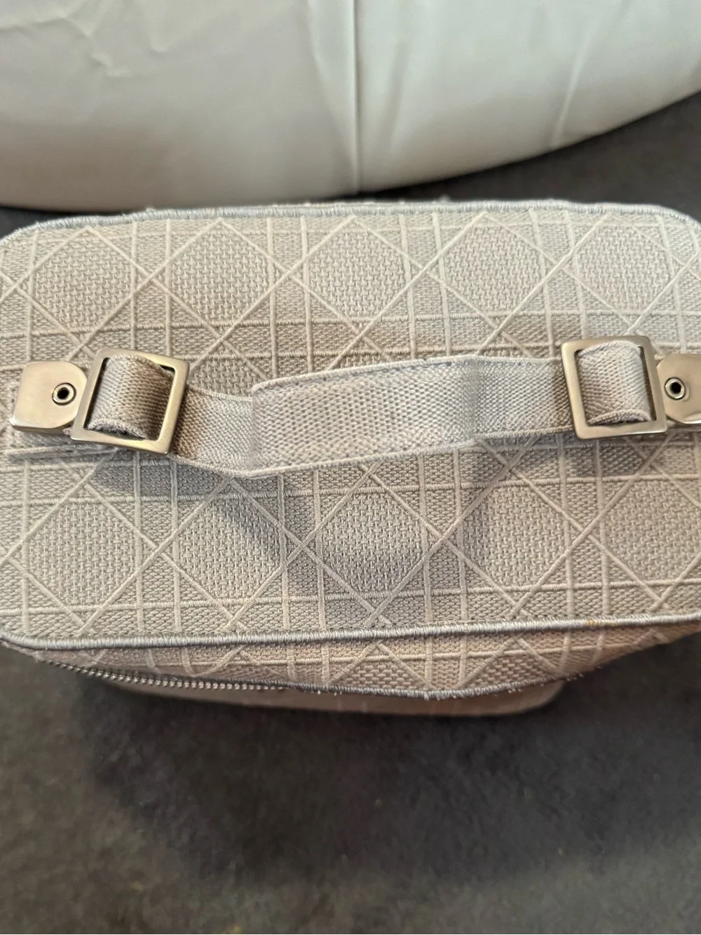 Dior Embroidered Canvas Vanity Case